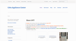 Desktop Screenshot of cebuappliancecenter.com