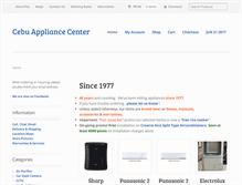 Tablet Screenshot of cebuappliancecenter.com